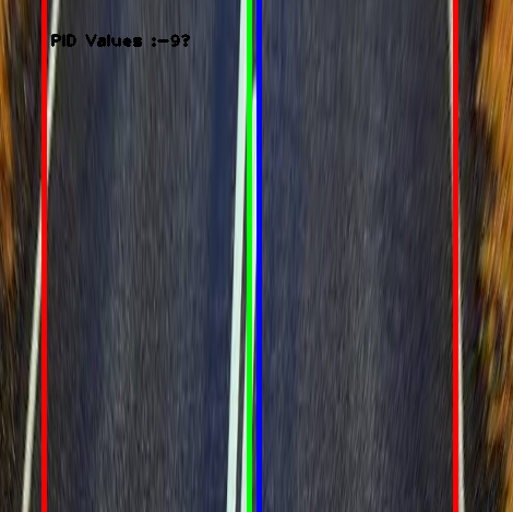PID’e gönderilen steering açısı overlay
